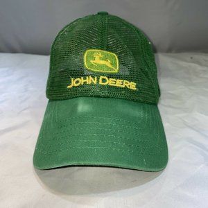 John Deere Patch Hat All Mesh Green Cap Snapback Trucker Hat USA K Products